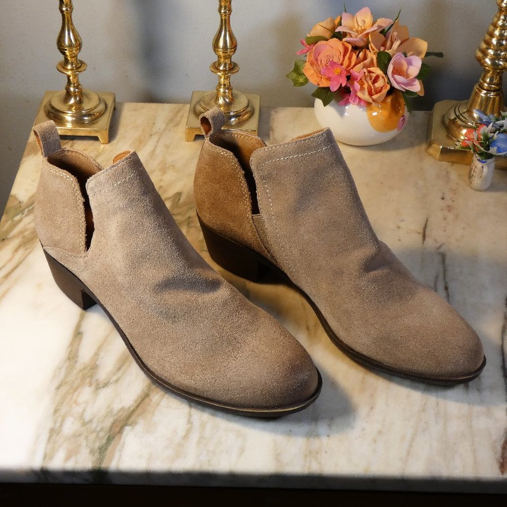 Lucky Brand Women's Bollo Bootie Ankle Boot Stonerock size 8